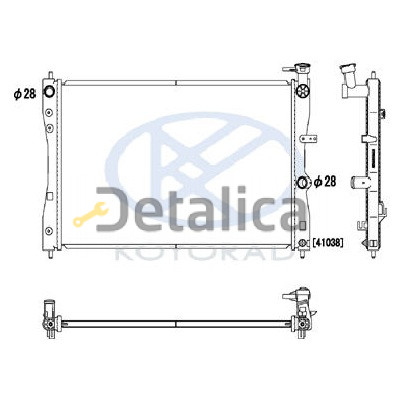 Радиатор охлаждения для Митсубиси Кольт 7 Koyo Япония Радиатор охлаждения для Митсубиси Кольт 7 Koyo Япония